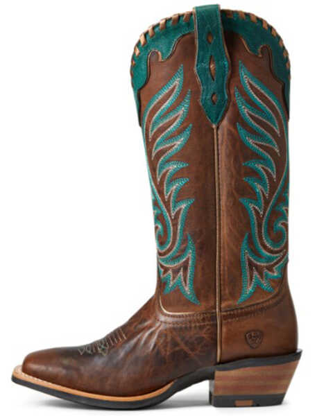 Image #2 - Ariat Women's Weathered Crossfire Picante Performance Western Boots - Broad Square Toe , Brown, hi-res