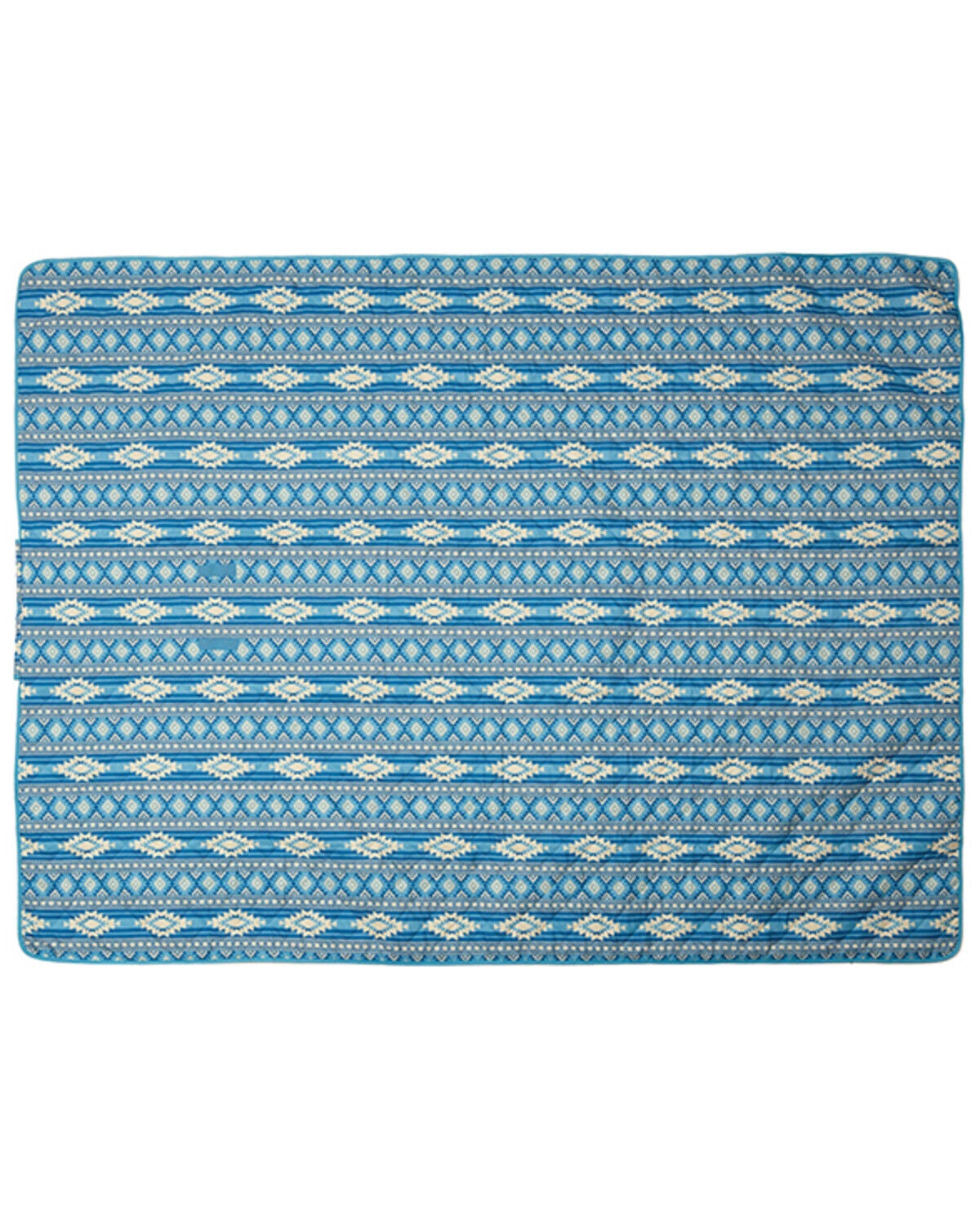 Image #1 - Carstens Home Sundance Printed Picnic Blanket, Blue, hi-res