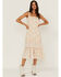 Idyllwind Women's Floral Print Midi Dress, Blush, hi-res