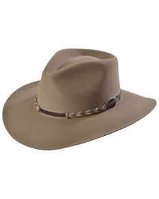 Stetson Men's 4X Drifter Buffalo Felt Pinch Front Cowboy Hat, Stone, hi-res