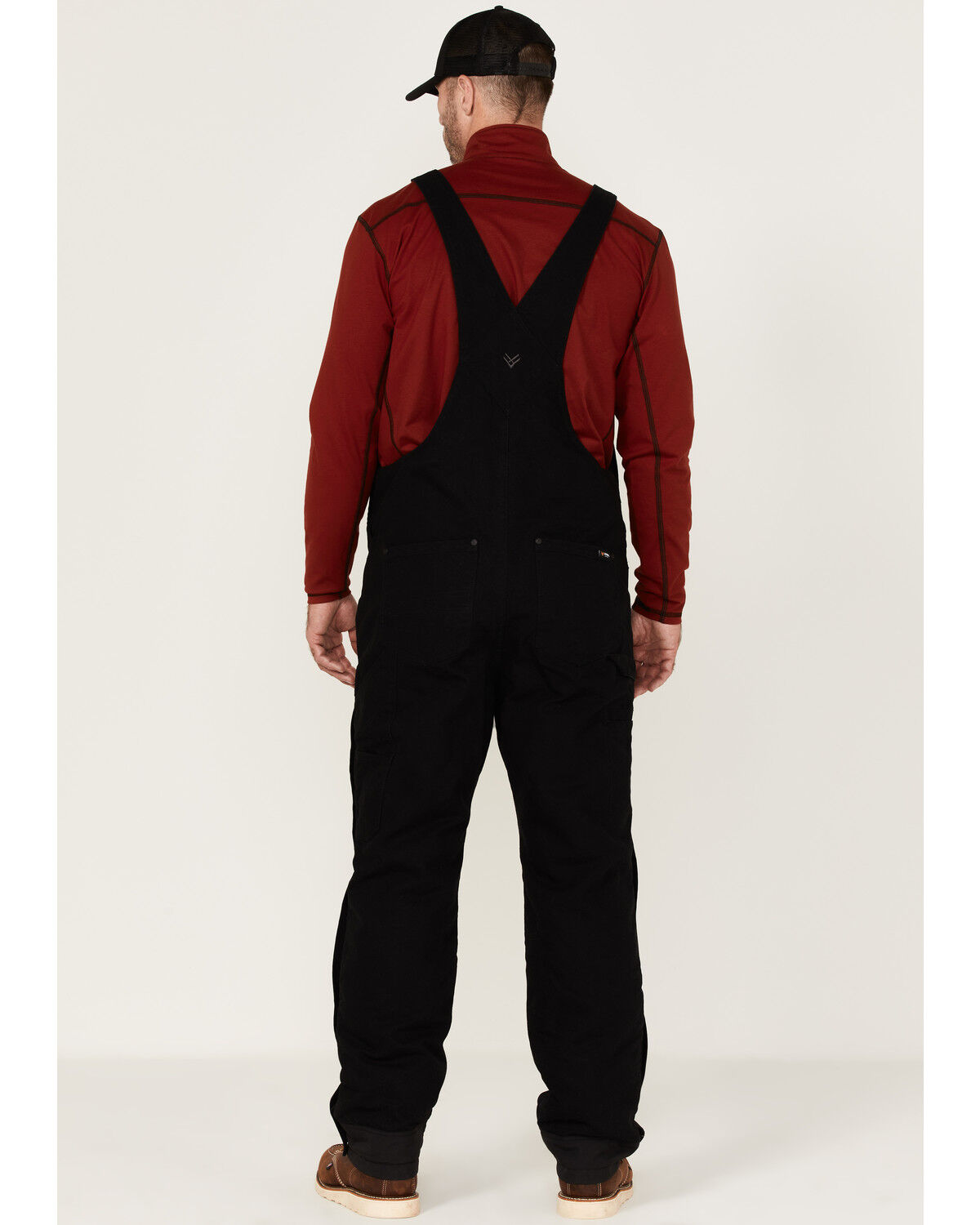 Image #4 - Hawx Men's Lined Bib Overall, Black, hi-res