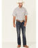 Wrangler 20X Men's Advanced Comfort Geo Print Long Sleeve Snap Western Shirt , Red, hi-res