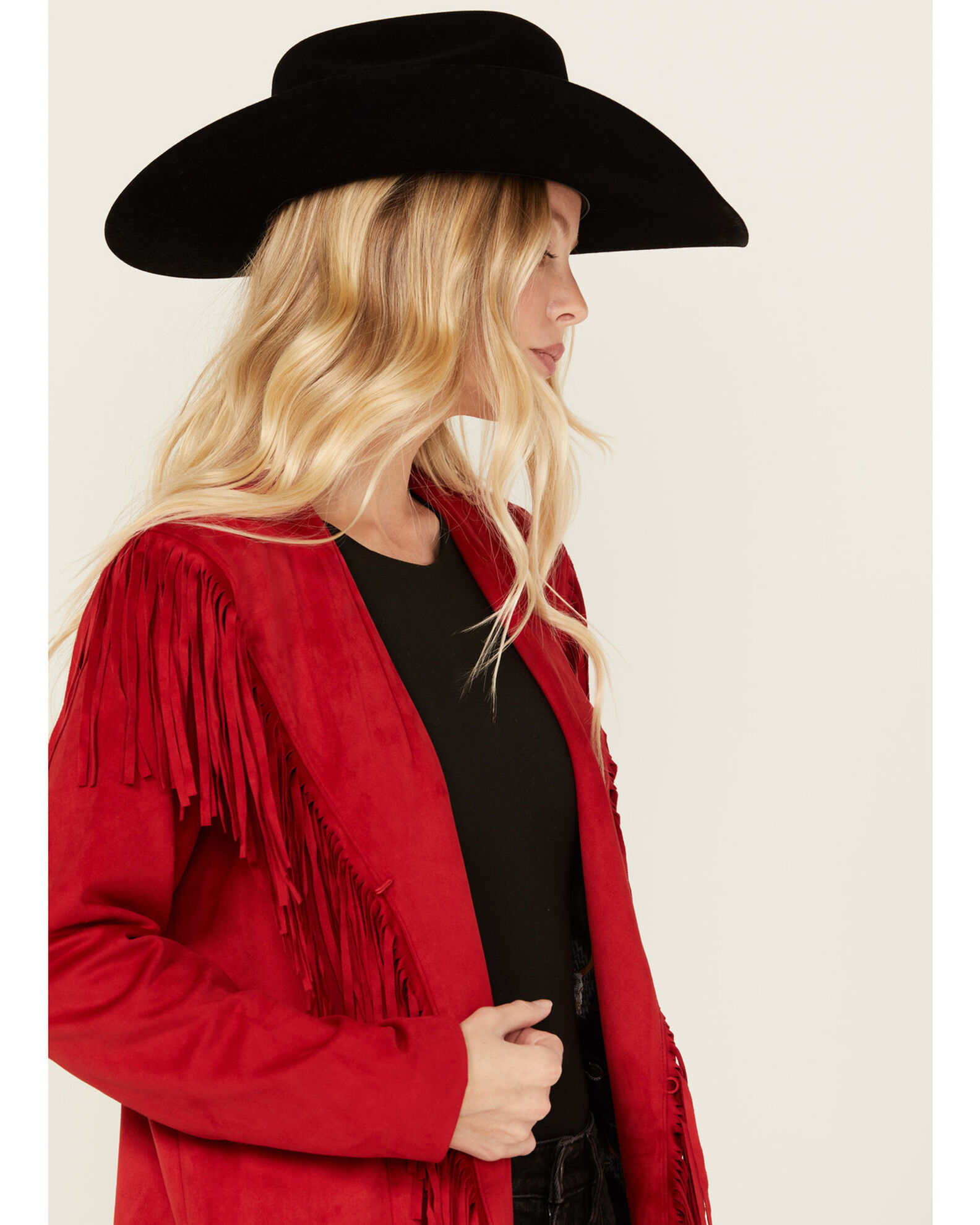 Powder River Outfitters Women s Long Faux Suede Fringe Jacket Sheplers