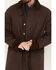 RangeWear by Scully Men's Long Canvas Duster, Walnut, hi-res