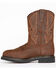 Cody James Men's Waterproof Pull On Work Boots - Composite Toe , Brown, hi-res