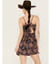 Image #4 - Angie Women's Floral Print Dress, Black, hi-res