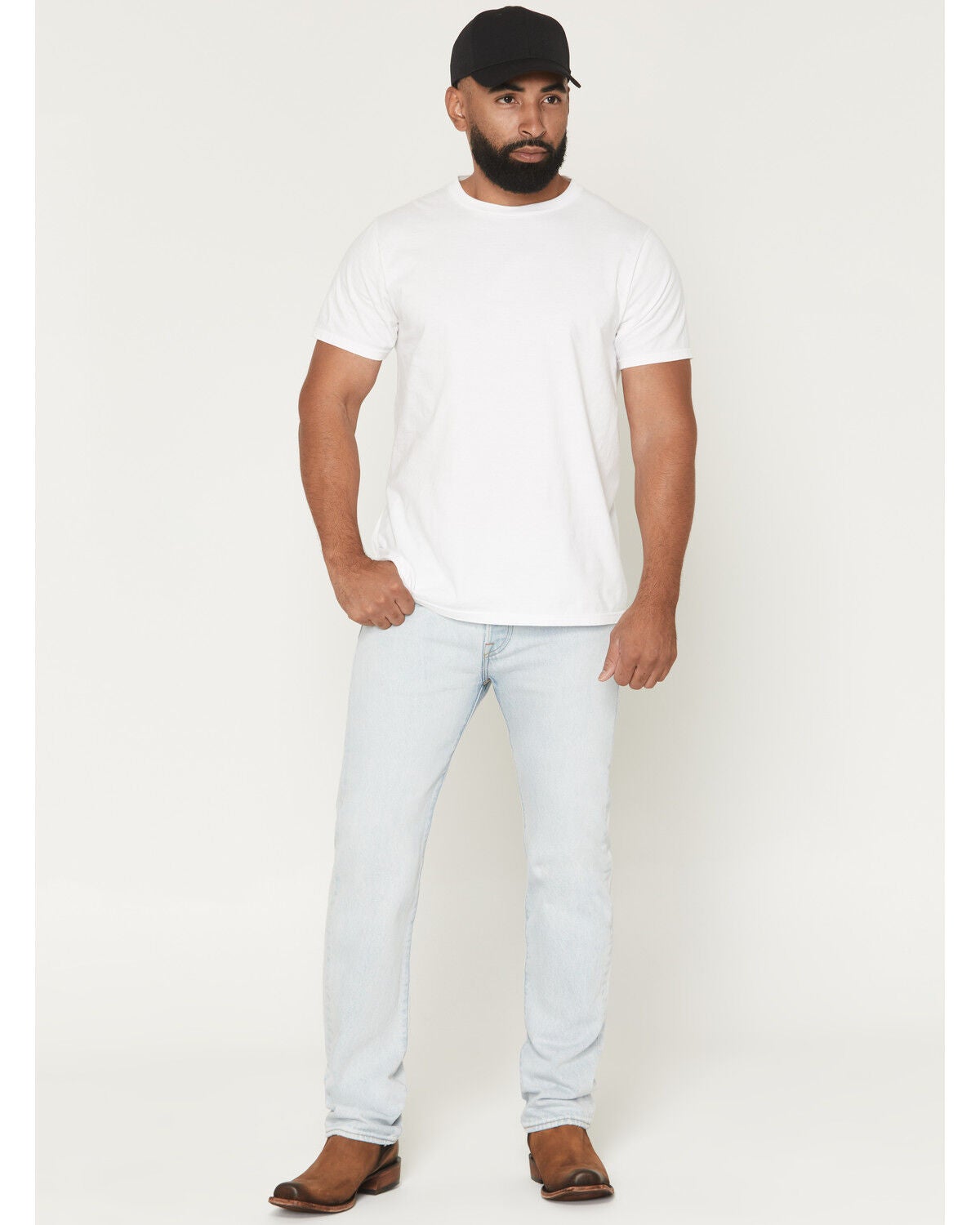 Image #1 - Levi's Men's Saturday At Noon Light Wash Original Straight Rigid Denim Jeans, Light Wash, hi-res