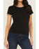 Image #3 - White Crow Women's Ribbed Whip Stitch Top, Black, hi-res