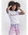 Image #1 - Wrangler&reg; X Barbie&trade; Women's Denim Daydreams Slim Ringer Tee, White, hi-res