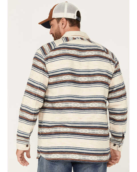 Image #4 - Pendleton Men's Driftwood Stripe Button Down Western Shirt , Tan, hi-res