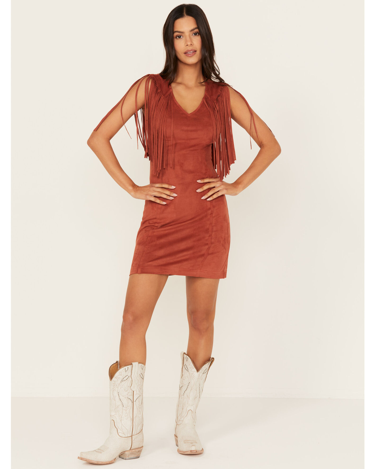 Fringe sheath dress clearance