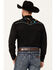 Image #4 - Roper Men's Old West Embroidered Long Sleeve Snap Western Shirt, Black, hi-res