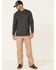 Image #2 - Hawx Men's Solid Charcoal Forge Long Sleeve Work Pocket T-Shirt - Big, Charcoal, hi-res