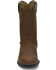 Image #8 - Justin Men's Basics Roper Western Boots - Medium Toe, Bay Apache, hi-res