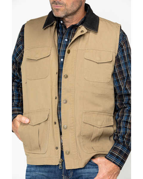 Image #3 - Cody James Men's Ram Canvas Vest, , hi-res