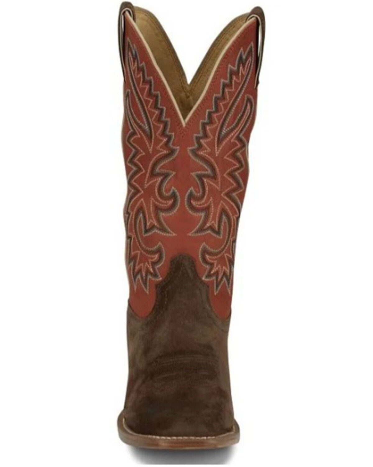 Image #4 - Justin Men's Show Off Tall Western Boots - Square Toe, Dark Brown, hi-res