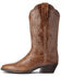 Ariat Women's Heritage R Toe Stretch Fit Full-Grain Western Performance Boots - Round Toe, Brown, hi-res