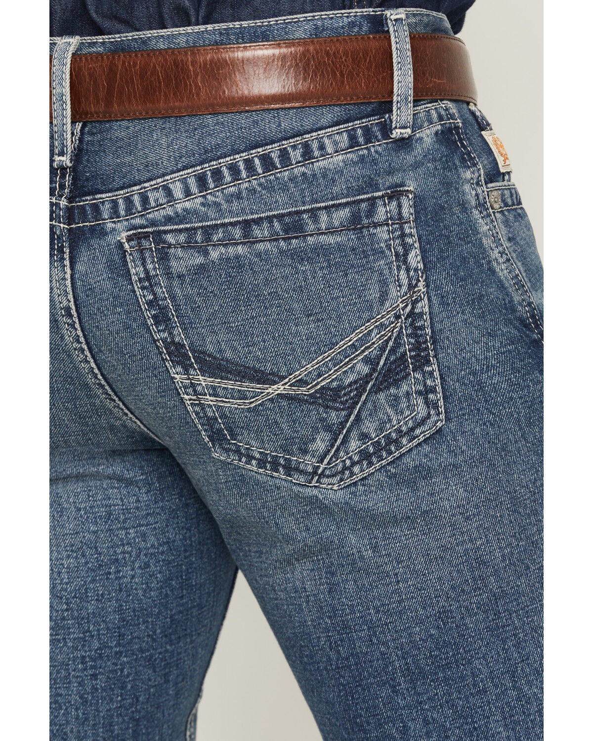 Image #4 - Cinch Men's Ian Medium Wash Slim Bootcut Rigid Denim Jeans, Indigo, hi-res