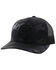 Image #1 - Hooey Kids' O Classic Embroidered Logo Camo Print Trucker Cap, Black, hi-res