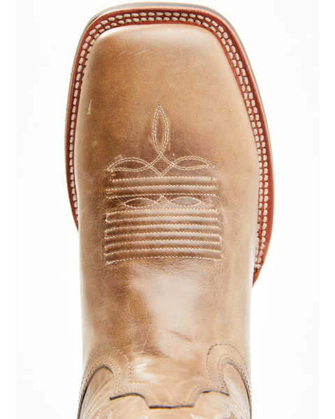 Image #6 - Dan Post Men's Leon Crazy Horse Performance Leather Western Boot - Broad Square Toe , Sand, hi-res