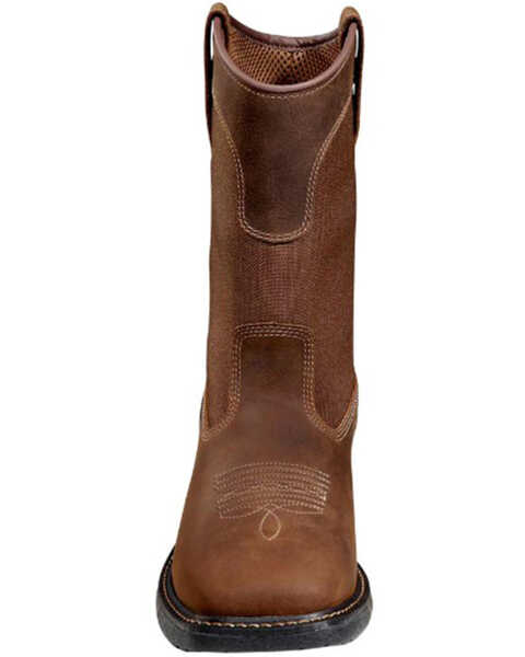 Image #4 - Carhartt Men's 11" Montana Water Resistant Wellington Work Boots - Steel Toe , Brown, hi-res