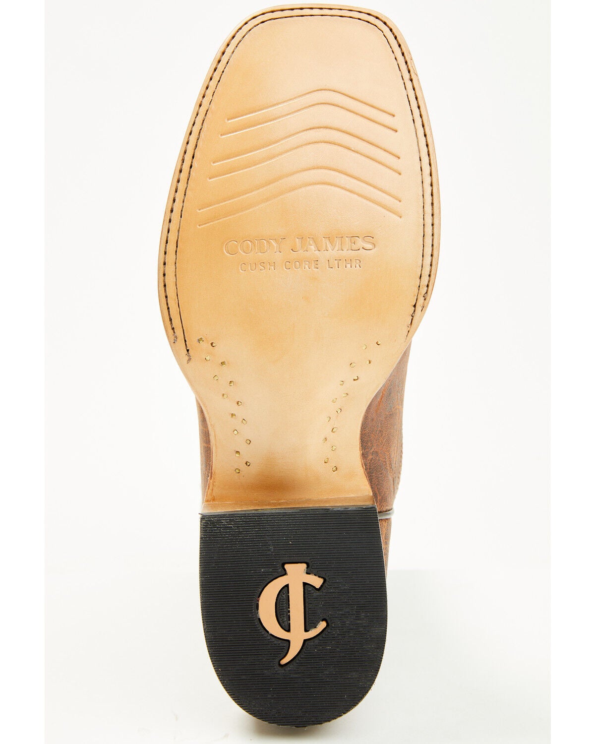Image #7 - Cody James Cush Core&reg; Men's Rover Elephant Print Western Boots - Broad Square Toe, Cognac, hi-res