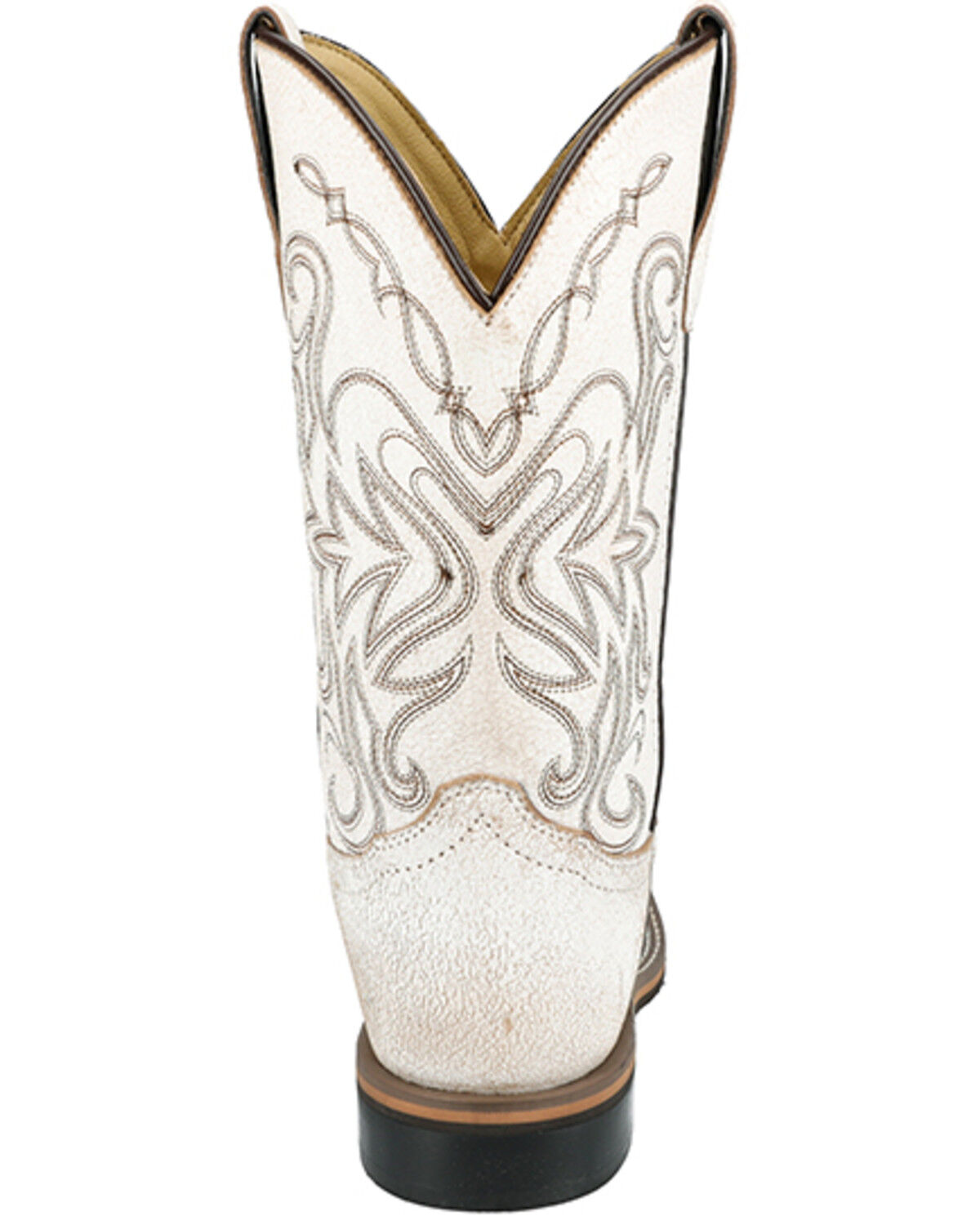 Image #5 - Smoky Mountain Women's Georgia Western Boots - Broad Square Toe, White, hi-res