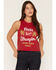 Image #2 - Wrangler X Coors Banquet Women's Festival Tank, Red, hi-res
