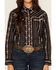 Image #3 - Ely Walker Women's Floral Wallpaper Print Long Sleeve Snap Stretch Western Shirt, Black, hi-res
