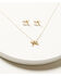Image #1 - Shyanne Women's Bow Jewelry Set - 2 Piece, Gold, hi-res