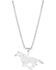 Image #2 - Montana Silversmiths Women's Out West Running Horse Necklace, Silver, hi-res