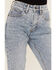 Image #2 - Rock & Roll Denim Women's Light Wash High Rise Rhinestone Studded Bootcut Stretch Denim Jeans, Light Wash, hi-res