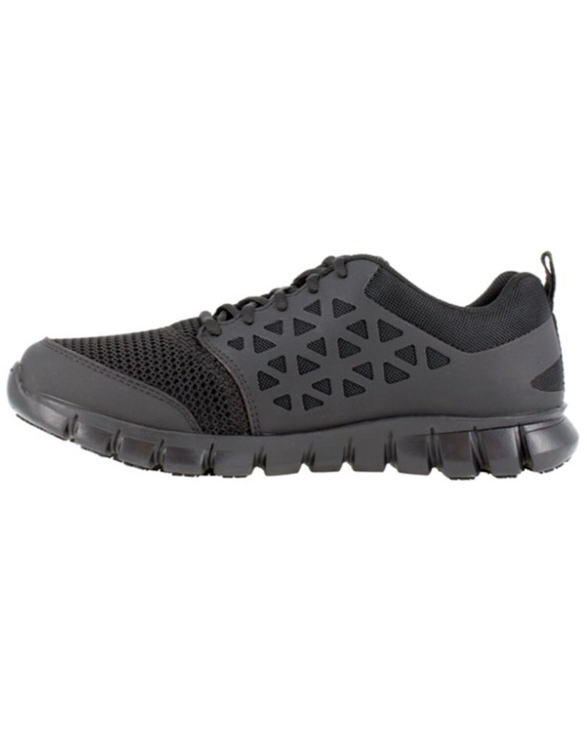 Image #3 - Reebok Women's Sublite Cushion Athletic Work Shoes - Round Toe, Black, hi-res
