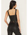 Image #4 - Idyllwind Women's Roycroft Faux Leather Fringe Bustier, Black, hi-res