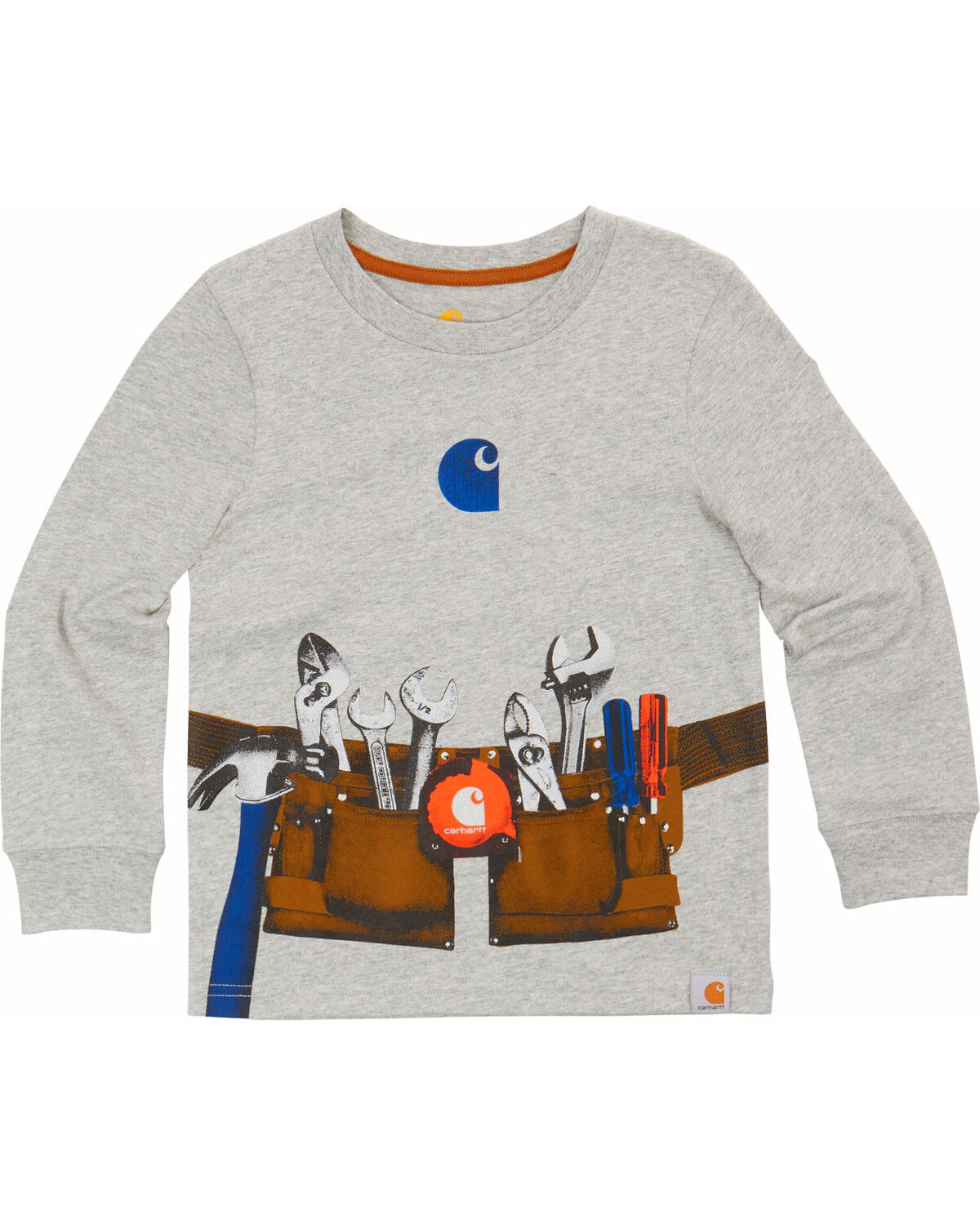 Image #1 - Carhartt Toddle Boys' Grey Tool Belt Tee, Grey, hi-res