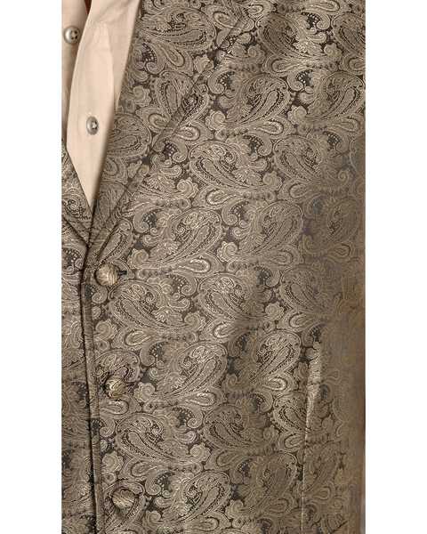 Image #2 - Rangewear by Scully Taupe Paisley Button Vest, Taupe, hi-res
