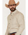 Image #2 - RANK 45&reg; Men's Men's Rowdy Geo Print Long Sleeve Button-Down Stretch Western Shirt, Tan, hi-res