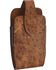 Image #1 - M & F Western Men's Faux Ostrich Cell Phone Clip-On Holder, Brown, hi-res