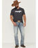 Image #2 - Wrangler Men's Heather Charcoal Logo Graphic Short Sleeve T-Shirt , Charcoal, hi-res