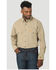 Wrangler 20X Men's FR Long Sleeve Vented Work Shirt, Beige/khaki, hi-res