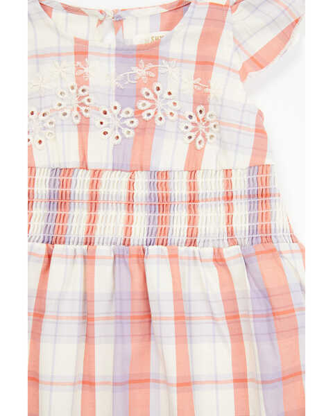 Image #2 - Shyanne Toddler Girls' Plaid Print Ruffle Dress, Lavender, hi-res