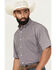 Image #2 - Cinch Men's Medallion Print Short Sleeve Button-Down Performance Western Shirt - Big, White, hi-res