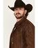 Image #2 - Mauritius Leather Men's Woodly Whipstitch Leather Jacket, Brown, hi-res
