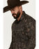 Image #2 - Rock & Roll Denim Men's Paisley Print Long Sleeve Snap Stretch Western Shirt, Black, hi-res