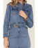 Image #3 - Idyllwind Women's Delaney Medium Wash Belted Western Denim Mini Dress, , hi-res