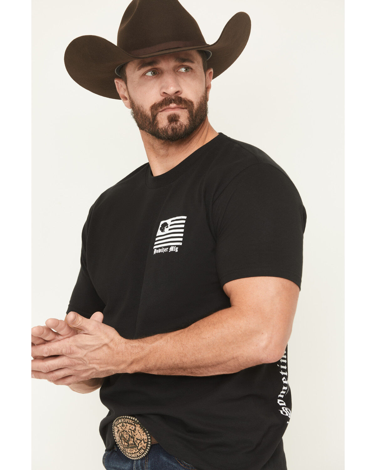 Image #3 - Howitzer Men's Find The Light Short Sleeve Graphic T-Shirt, Black, hi-res