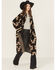 Image #1 - Ariat Women's Southwestern Print Barrel Cardigan, Black, hi-res