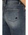 Image #4 - Miss Me Women's Dark Wash High Rise 32" Super Wide Stretch Denim Jeans, Dark Wash, hi-res