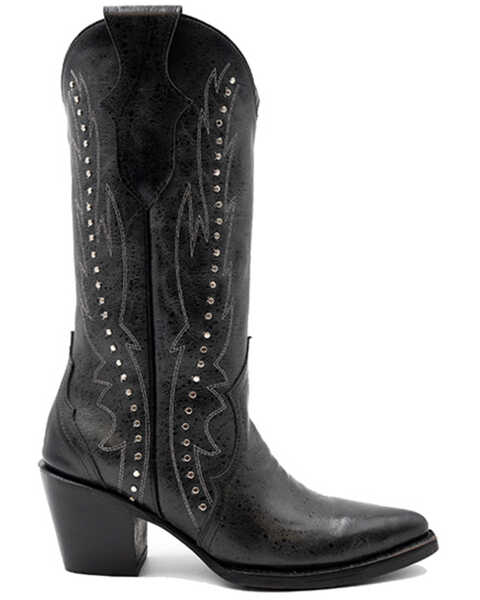 Image #2 - Ferrini Women's Siren Western Boots - Snip Toe , Black, hi-res