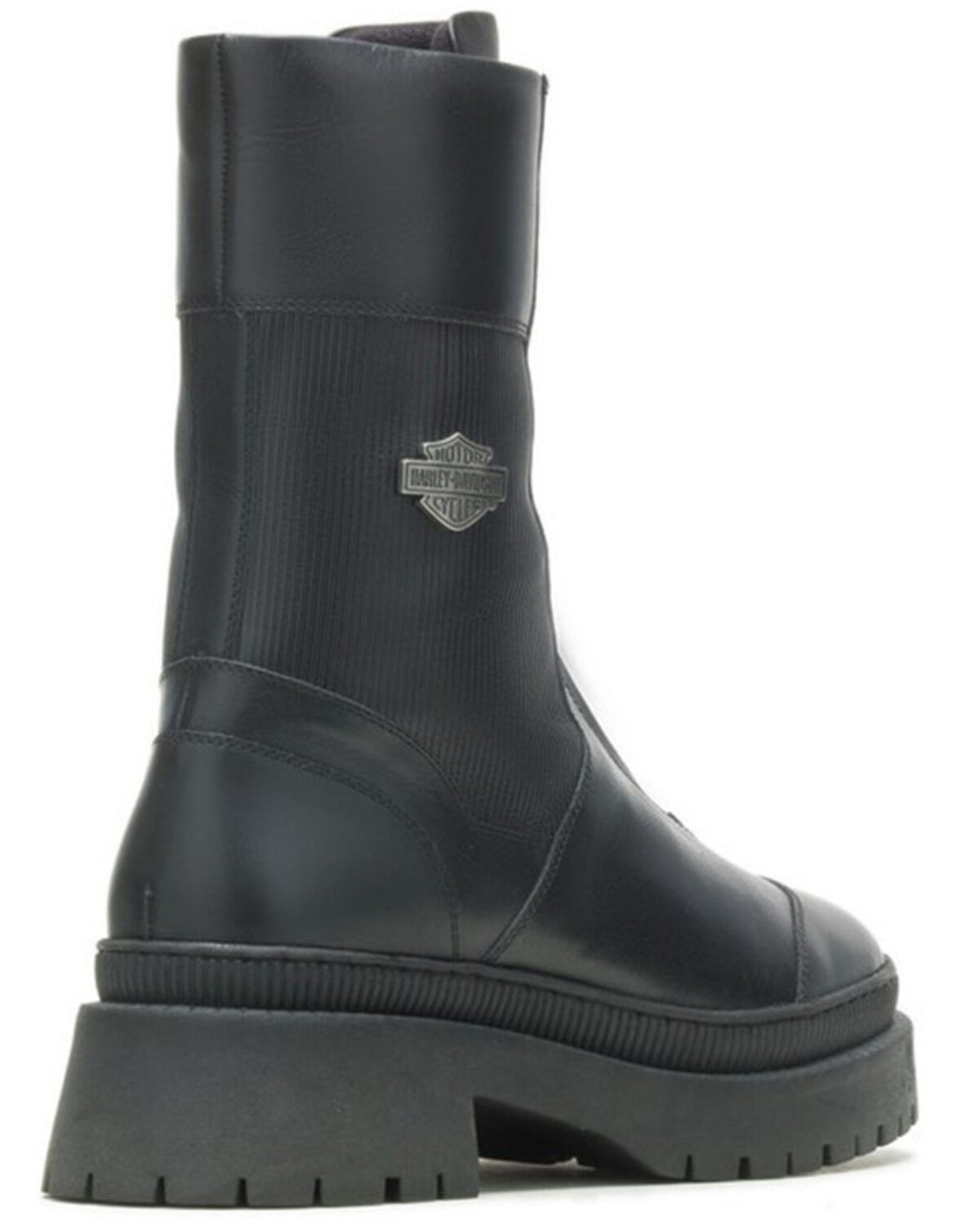 Image #3 - Harley Davidson Women's 9" Kavan Zip-Up Fashion Boots - Round Toe, Black, hi-res